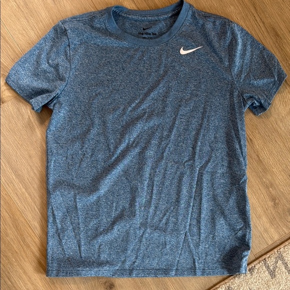 Nike Tops - Nike Heathered Blue Sports Tee